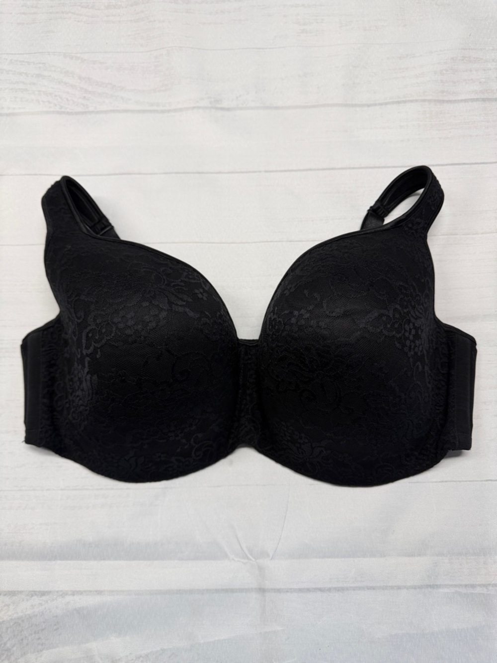 Cacique Lane Bryant Black Lace Full Figure Plus Size Underwire Padded Bra 44G